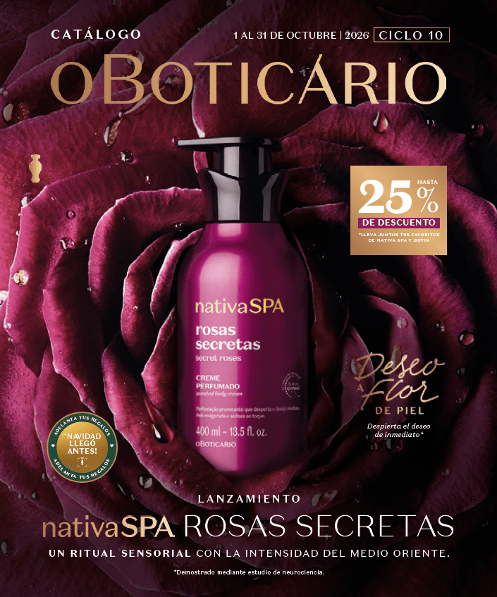 Compra por catálogo online o boticário